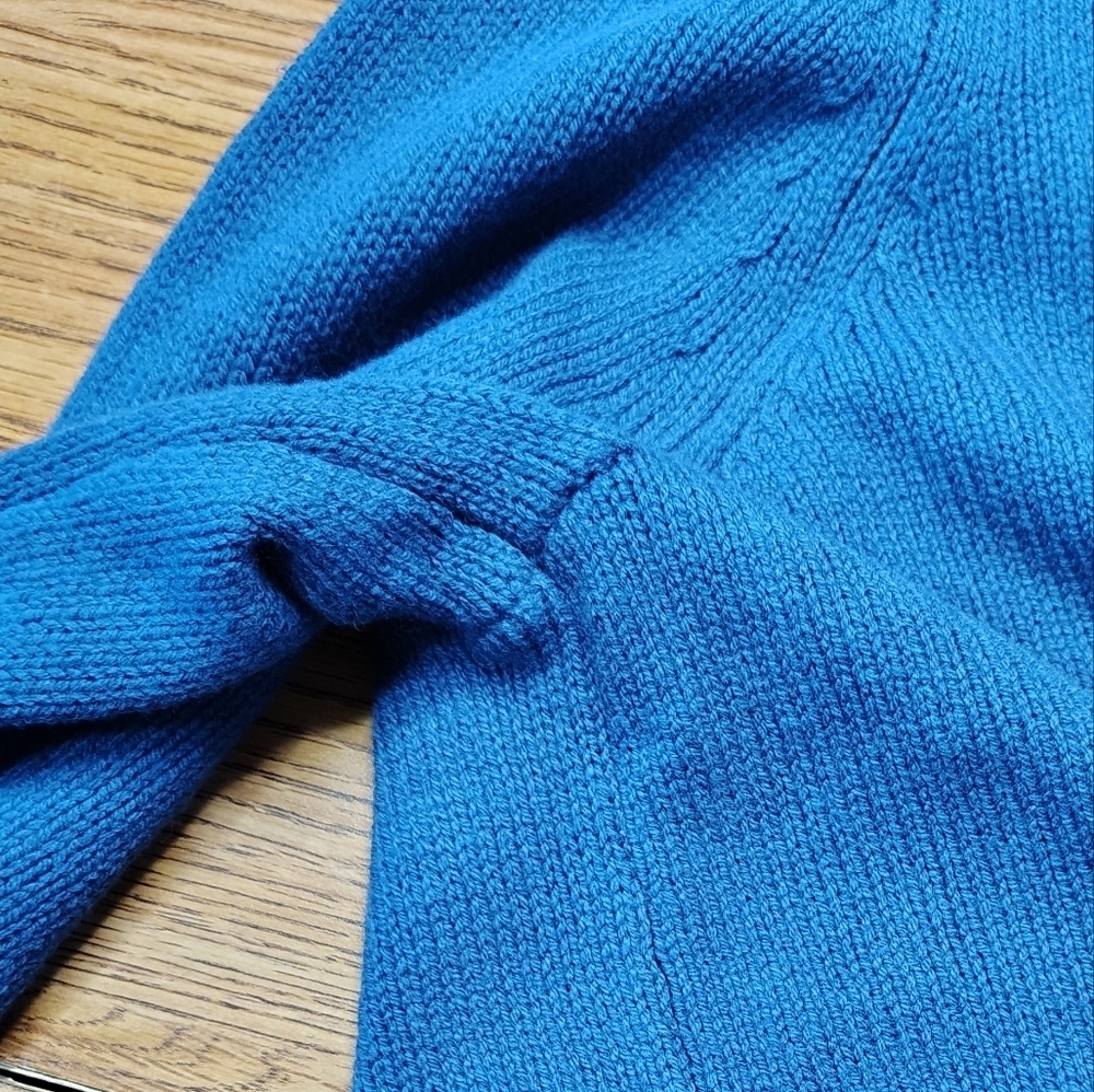 Ann Taylor women's Cardigan knitted,silver studs, oversized cotton blend sz S. - Picture 11 of 16
